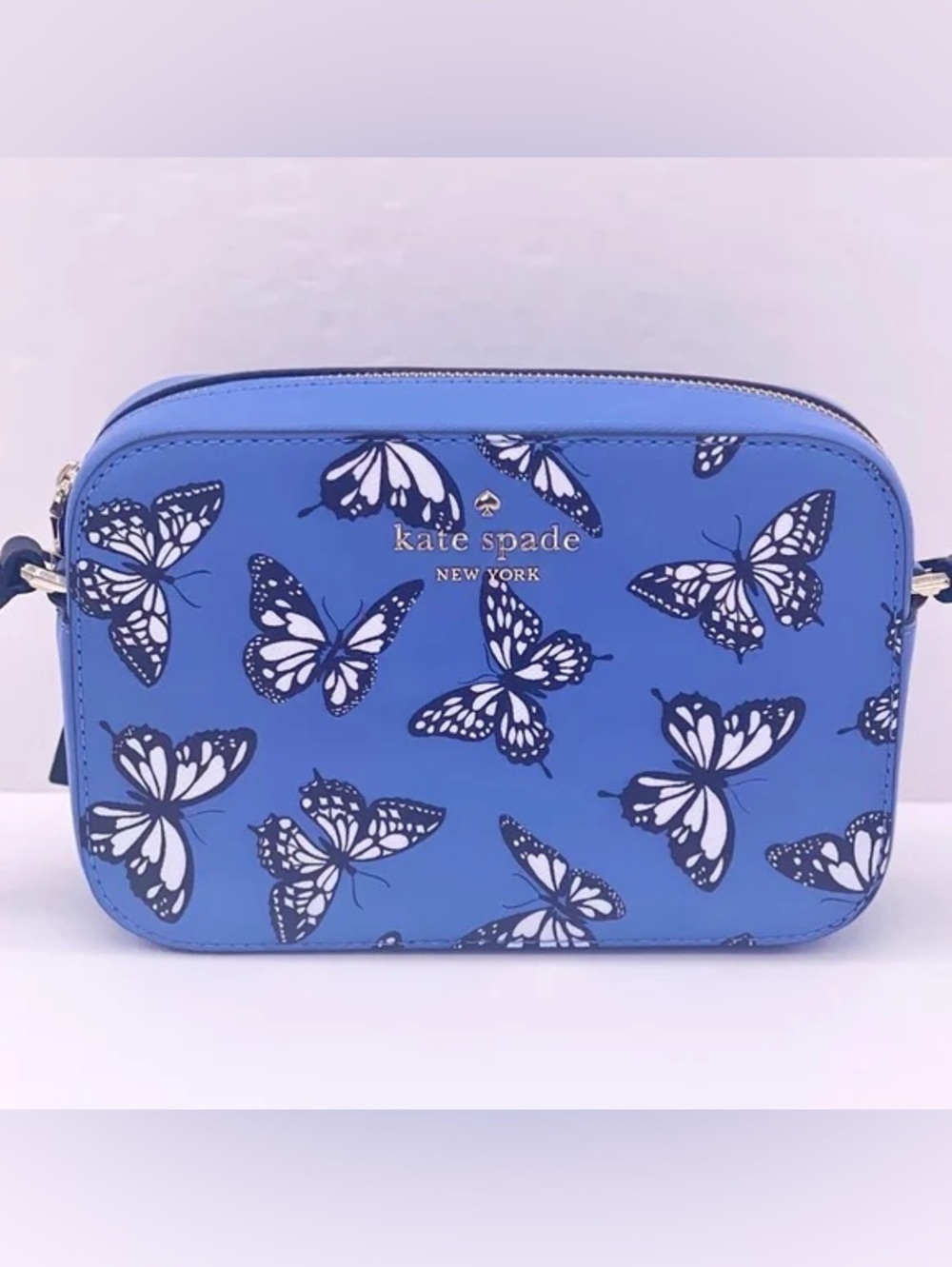 Staci Butterfly Sky Printed Mini Camera Crossbody Bag NEW
